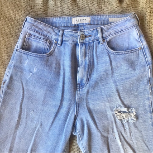 PacSun High Rise Distressed Mom Jean - Picture 2 of 4